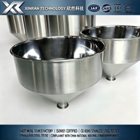 Entonnoir Conique en Acier Inoxydable 304/316 de Qualité Alimentaire, Fabrication Directe Usine, pour Équipement d'Injection et de Traitement Alimentaire en Tôle
