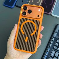 Coque de téléphone en fibre de carbone noire TPU+PC pour iPhone 18 17 16 Pro Max 15 14 Plus 13 12 11, pare-chocs antidérapant, protection antichoc