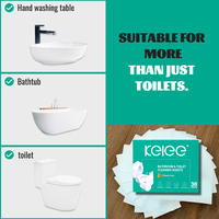 Feuilles nettoyantes pour toilettes KELEE, solubles dans l'eau, à dissolution rapide, écologiques, pour le nettoyage de la cuvette des toilettes