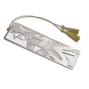 Custom Wholesale Rectangle <b>Silver</b> Figure Hollow Out Metal Painting Metal <b>Bookmark</b> - Product Image 2