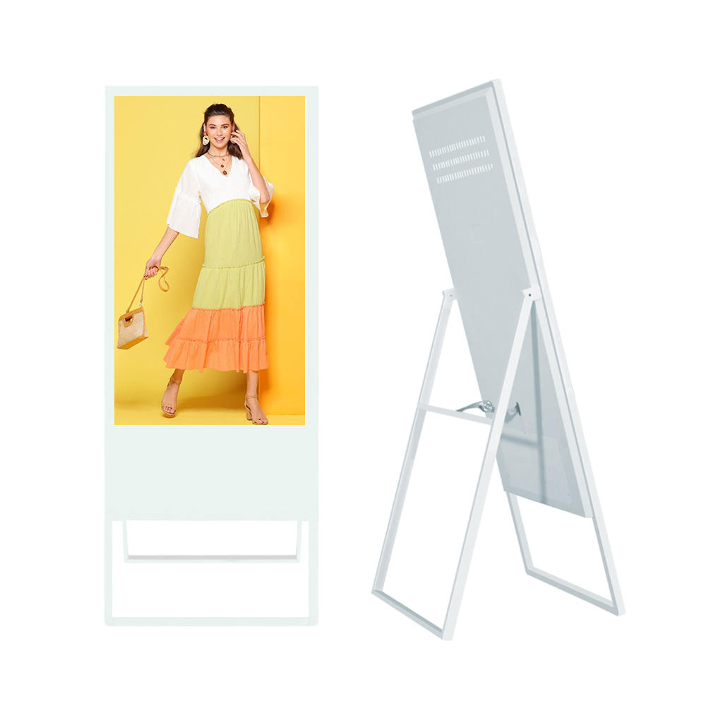 Портативный цифровой рекламный щит 32 дюйма 43 дюйма для помещений складной ЖК-экран цифровой постер киоск