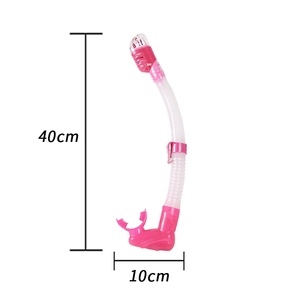 Respirator PVC silikon aman untuk makanan, Respirator menyelam Skuba lipat tanpa penahan air, selang pernapasan untuk memancing dengan tombak, Snorkel selam bebas - Product Image 4