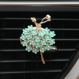 Diffuseur d'arômes pour voiture, parfum pour voiture, désodorisant, parfum automobile, clip de ventilation pour voiture, accessoire de voiture Ballet Bling pour filles - Product Image 4
