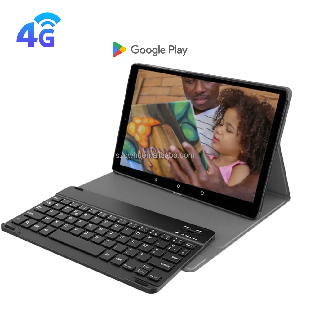 4G Lte Android 10 Tablet Pc Met Toetsenbord En Pen 10 Inch Android 4G Octa Core Tablet 2gb 32Gb Hd Ips Gps Werken Tablet Pc