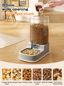 Mangeoire automatique pour animaux de compagnie de grande capacité 4L distributeur d'eau débranché <span class=keywords><strong>7</strong></span> jours pour chats chiens avec bols anti-déversement - Product Image 5