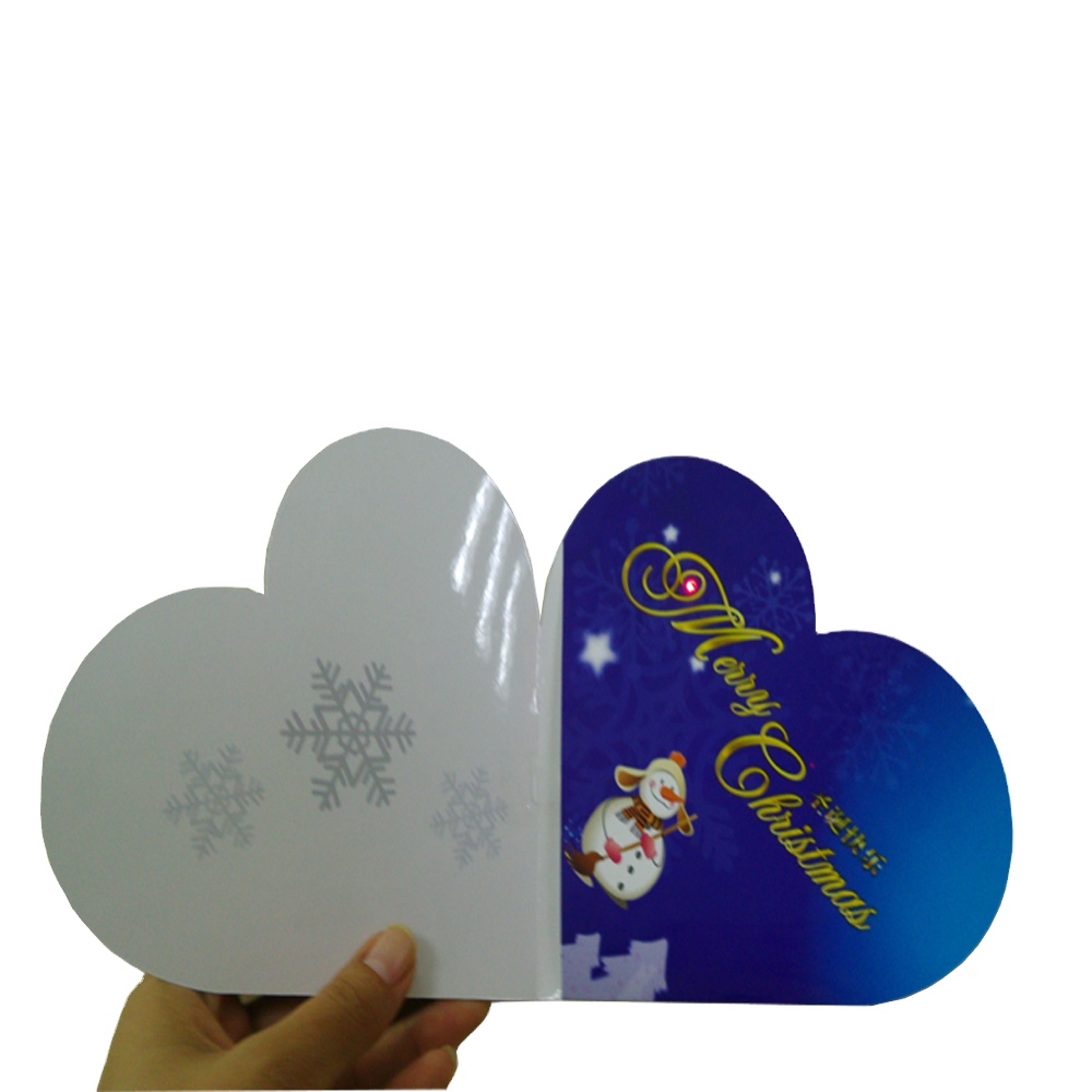 Фабричная печать на день рождения, 4 цвета, музыкальные открытки, подарок, музыкальная поздравительная открытка