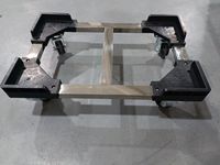 Chariot antistatique industriel KEXING COC-505A 385x350x150mm avec roues en caoutchouc conductrices, plateforme de rangement ESD pour magazines