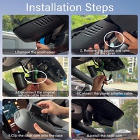 Caméra embarquée 4K sur mesure pour Honda Volvo XC60 XC90, double objectif, vision nocturne, WiFi, enregistrement en boucle, installation facile, boîte noire DVR