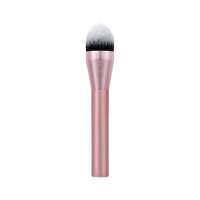 Pinceau à blush Real Technique avec manche en aluminium, poils synthétiques denses, pour blush liquide ou crème, cruelty-free