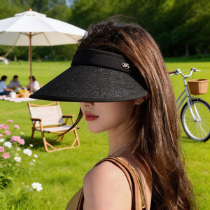 Chapeau pare-soleil pour femmes, à large bord, protection UV, anti-UV, casquette d'été à la mode pour l'extérieur, pour adultes - Product Image 1