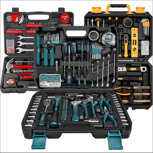Ensemble d'outils en <span class=keywords><strong>chrome</strong></span> vanadium de 91 pièces en gros, avec les outils à main les plus utilisés pour la réparation à domicile et au garage, dans un coffret à outils en aluminium - Product Image 5