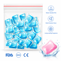 Capsules de lessive en gros sous marque privée 8g à compartiment unique 100 pièces OEM/ODM Approvisionnement direct usine Matière active élevée