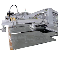 Máquina de serigrafía automática de camisetas de alta eficiencia, equipo de impresión de seda plana con tocadiscos, buen precio de venta