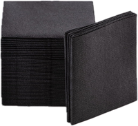 Serviettes en papier Airlaid personnalisées avec logo pour cocktails, jetables, de luxe, aspect lin, 1 plis, douces et absorbantes pour restaurants et bars