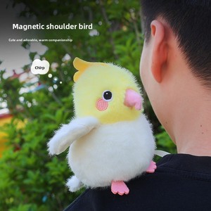 Peluche a Forma di Uccellino con Supporto Magnetico, Imbottito in Cotone PP, Bambola Realistica, Regalo per Bambini e Bambine, Idea Regalo di Compleanno - Product Image 3