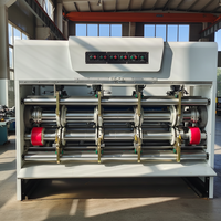 Machine automatique d'impression à 4 couleurs haute vitesse avec découpe et formage par emporte-pièce, état neuf, équipement d'usine de carton