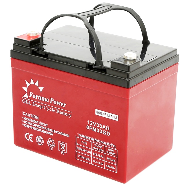 12V 33AH Sealed Rechargeable Lead Acid Battery with USB Connector Free Maintenance UPS Compatible Model NP33-12