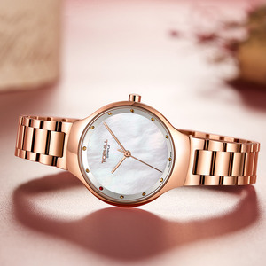 Orologio al Quarzo <span class=keywords><strong>di</strong></span> Marca Top <span class=keywords><strong>di</strong></span> Gamma, Elegante Orologio <span class=keywords><strong>da</strong></span> Polso <span class=keywords><strong>da</strong></span> <span class=keywords><strong>Donna</strong></span> per Affari, in Acciaio Inossidabile 316L, Orologio <span class=keywords><strong>di</strong></span> Lusso per Signora - Product Image 3