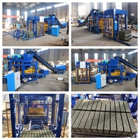 Máquina de Alta Calidad Totalmente Automática para Fabricar Ladrillos de Cemento, Baldosas de Concreto y Bloques de Hormigón con Sistema PLC y Bomba