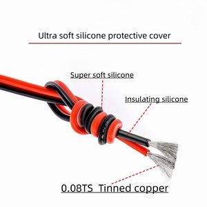 Tiêu Chuẩn Mỹ 18 AWG Điện Silicone Hộp Cáp 2.3Mm Nhiệt Độ Cao Vỏ Bọc Mềm Silicone Dây Cho Công Nghiệp Tự Động - Product Image 2