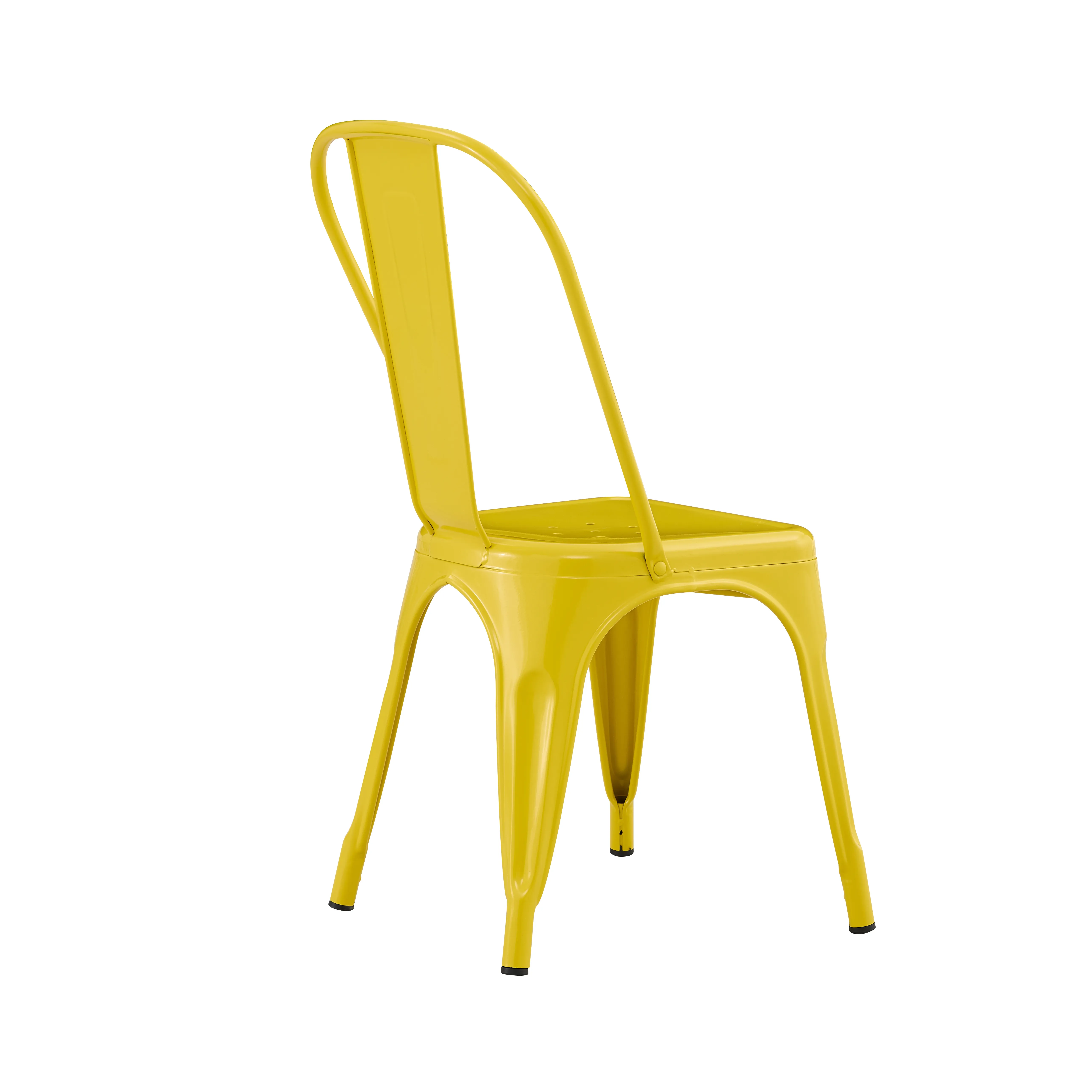 Retro sandalye demir endüstriyel tasarım istiflenebilir sandalye siyah Metal Cyber kafe sandalyesi Bar çin üretici için