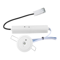 Projecteur d'urgence LED encastré anti-panique à double lentille, auto-testant, non maintenu, IP20, 160lm, 3W/1W, 3H, LiFePO4, CB CE, sans outil