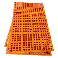 Maille de tamis modulaire en polyuréthane pour crible vibrant, plaque de tamis en PU résistante à l'usure, fourniture directe usine, OEM personnalisé
