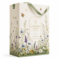 Boîtes cadeaux portables de luxe pour bouteilles de vin avec emballage rigide et poignée pour la présentation de bouteilles de vin et de verres à vin