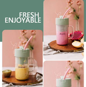 Xách tay USB nguồn điện máy ép trái cây & Máy xay sinh tố với rơm để làm smoothies & thực phẩm mini cho xe sử dụng công cụ nhà bếp - Product Image 5