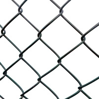 Malla de Alambre Galvanizada y Recubierta de PVC de Alta Calidad con Orificios en Forma de Diamante, Rollo de 10 pies para Cercas de Seguridad y Protección del Hogar