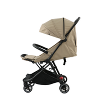 Poussette bébé de luxe 2-en-1 légère en alliage d'aluminium, pliable facilement, métal et tissu, certifiée ASTM et EN pour les voyages en avion