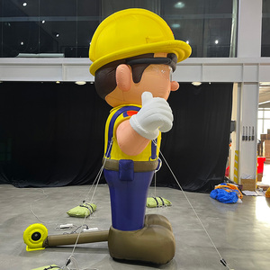 Decoración Inflable Personalizada de 3m, Mecánico Inflable Publicitario de PVC Oxford, Decoración Inflable de Trabajador Mecánico - Product Image 3