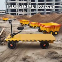 Chariot à plateforme en acier à batterie personnalisable OEM 100 kg, tricycle électrique, camion à quatre roues, outils de magasinage à trois roues