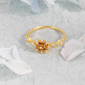 Anillo de Eternidad Delicado de Oro Sólido de 14K con Circonita, con Brillo Continuo para Bodas y Aniversarios - Product Image 4