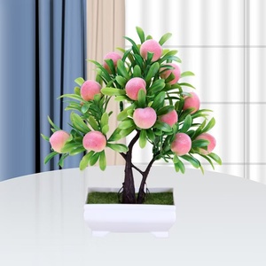 Árbol <span class=keywords><strong>de</strong></span> melocotón artificial Planta en maceta Mini árbol frutal <span class=keywords><strong>de</strong></span> imitación <span class=keywords><strong>Bonsai</strong></span> con decoración <span class=keywords><strong>de</strong></span> escritorio <span class=keywords><strong>de</strong></span> maceta - Product Image 3