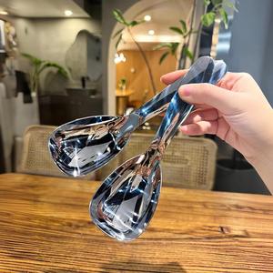 ช้อนเสิร์ฟหัวเหลี่ยมสแตนเลส วัสดุเกรดอาหาร ใช้ในร้านอาหารและโรงแรม - Product Image 1