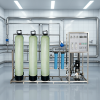 Système de filtration d'eau pure RO 250 LPH avec pompe, osmose inverse pour usage commercial, réservoir FRP, garantie 1 an, modèle 4040