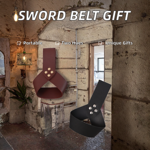 Soporte para espada medieval Ragier, funda de cinturón de cuero PU renacentista, accesorios de cosplay, regalos personalizados, portátil y ligero - Product Image 2