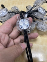 Luces LED de Píxeles RGB de PVC de 12V CC para Paisajismo, IP67, Color Negro, Ucs2904