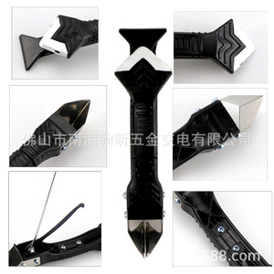 <b>Silicone</b> Trowel Scraper 5 In 1 Stainless Steel Blade Ergonomic Handle With 7 Pc Corner <b>Tools</b> For Sealant Application - Product Image 5