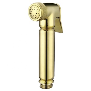 Портативная латунная Биде-спрей Shattaf золотого цвета для ванной комнаты - Product Image 6