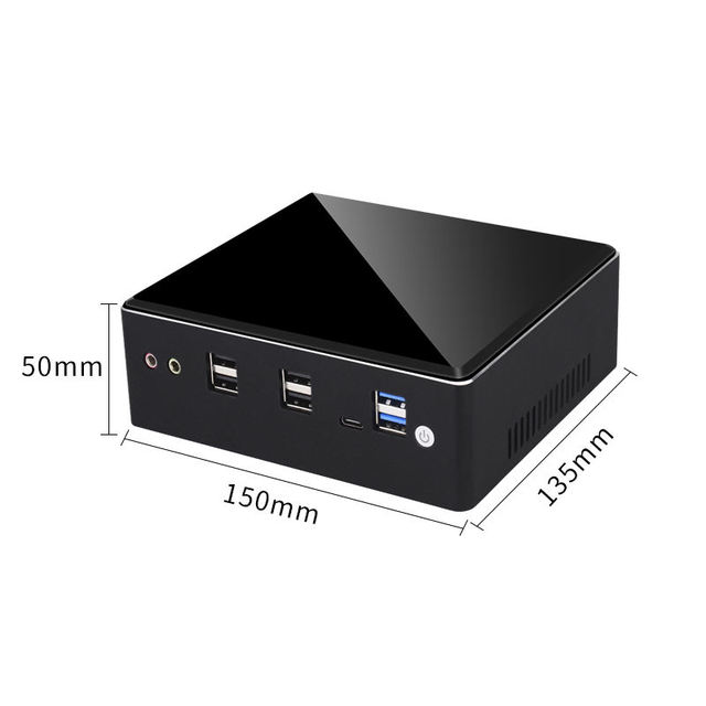 Mini PC AMD Ryzen 5 7640HS Hexa Core DDR5 Dual LAN DP HD USB Type C AMD Radeon 760M WiFi6 Win11 Linux OEM Mini Pcs