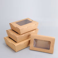 Emballage en papier Bucatini imprimé durable pour pâtes et nodules prêts à sécher, boîte inférieure à verrouillage automatique avec fenêtre découpée