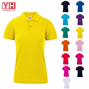 OEM impression brodée personnalisée femmes <span class=keywords><strong>Polo</strong></span> T-<span class=keywords><strong>shirt</strong></span> de haute qualité 100% coton dames vierge <span class=keywords><strong>Polo</strong></span> - Product Image 3
