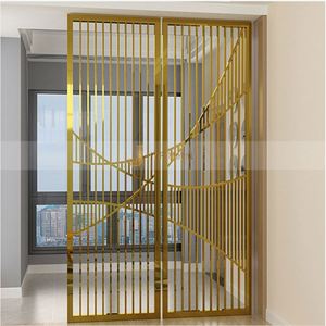 EX098 Modern Design Laser Cut Stainless Steel MultiFunctional Durable <b>Screen</b> Partition Fixed Room Divider for Salon <b>Wall</b> Decor - Product Image 2