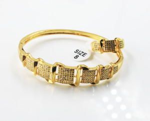 BMZ 2025 nouvelle mode meilleure qualité anneau bracelet ensemble 14K or ethnique mariage bracelet ensemble - Product Image 5