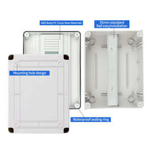 CE HT ngoài trời IP65 nhựa không thấm nước 2/3/4/5/8/12/15/18/24 cách PC + ABS điện MCB hộp phân phối năng lượng mặt trời bao vây - Product Image 5