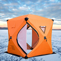 Tente d'hiver portable pop-up pour l'extérieur, tente chaude et épaisse pour l'automne et l'hiver, vente chaude