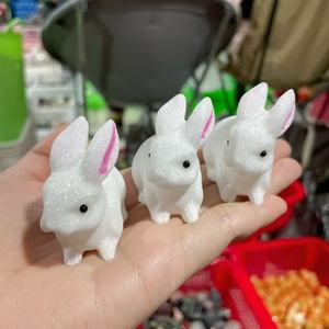 Figuras de Animales Talladas a Mano en <span class=keywords><strong>Jade</strong></span> Blanco Natural, Perro, Pájaro, Conejo, Oveja, Cristal Tallado para Decoración del Hogar, Venta al Por Mayor - Product Image 3