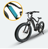 Vélo électrique 48V 1000W à batterie cachée et suspensions complètes pour homme Vélo électrique personnalisé à moteur central